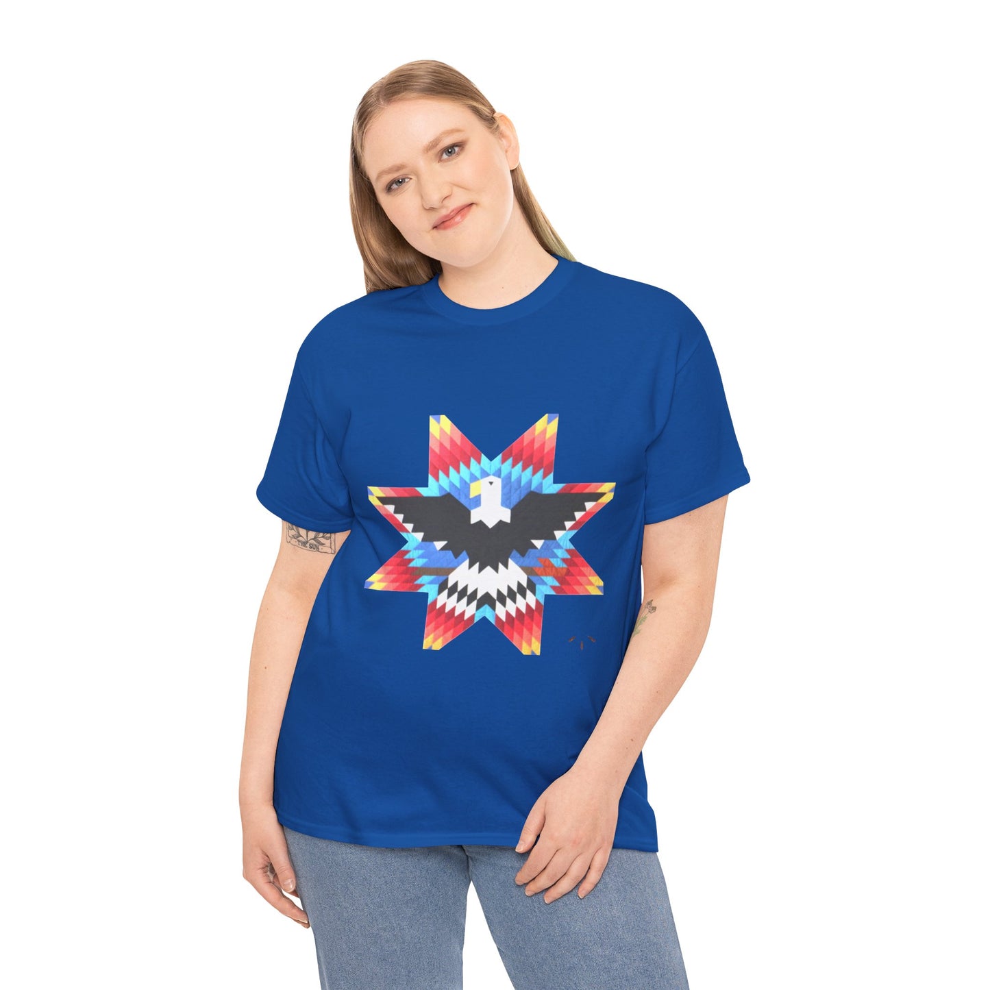 Native Star Eagle Graphic Tee with Arrow Backprint