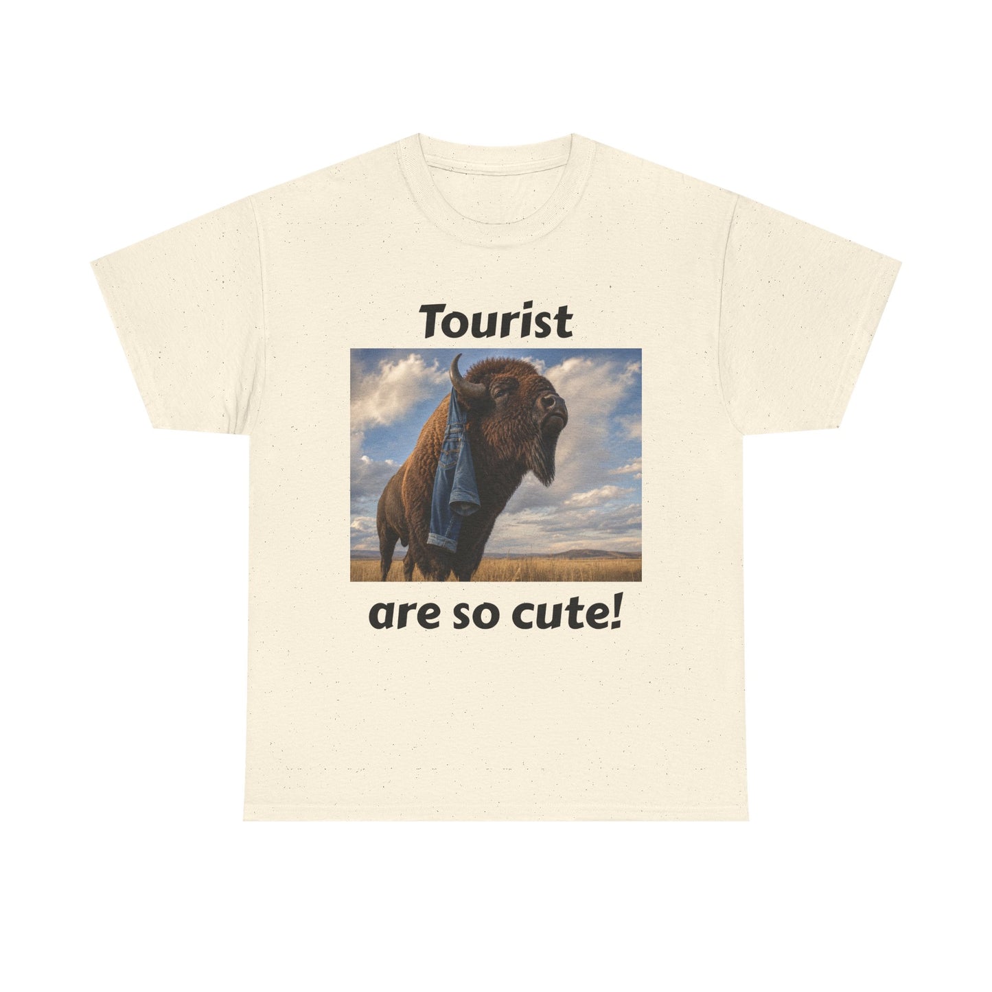 Tourist Are So Cute! T-Shirt — Funny Bison Photo Tee