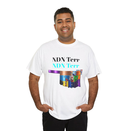 NDN Terr Oklahoma Map Tee — Native Pride Graphic T-Shirt with Arrows