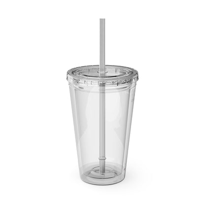 Chitto Harjo 16oz Portrait Tumbler with Straw — Historical Figure Illustration