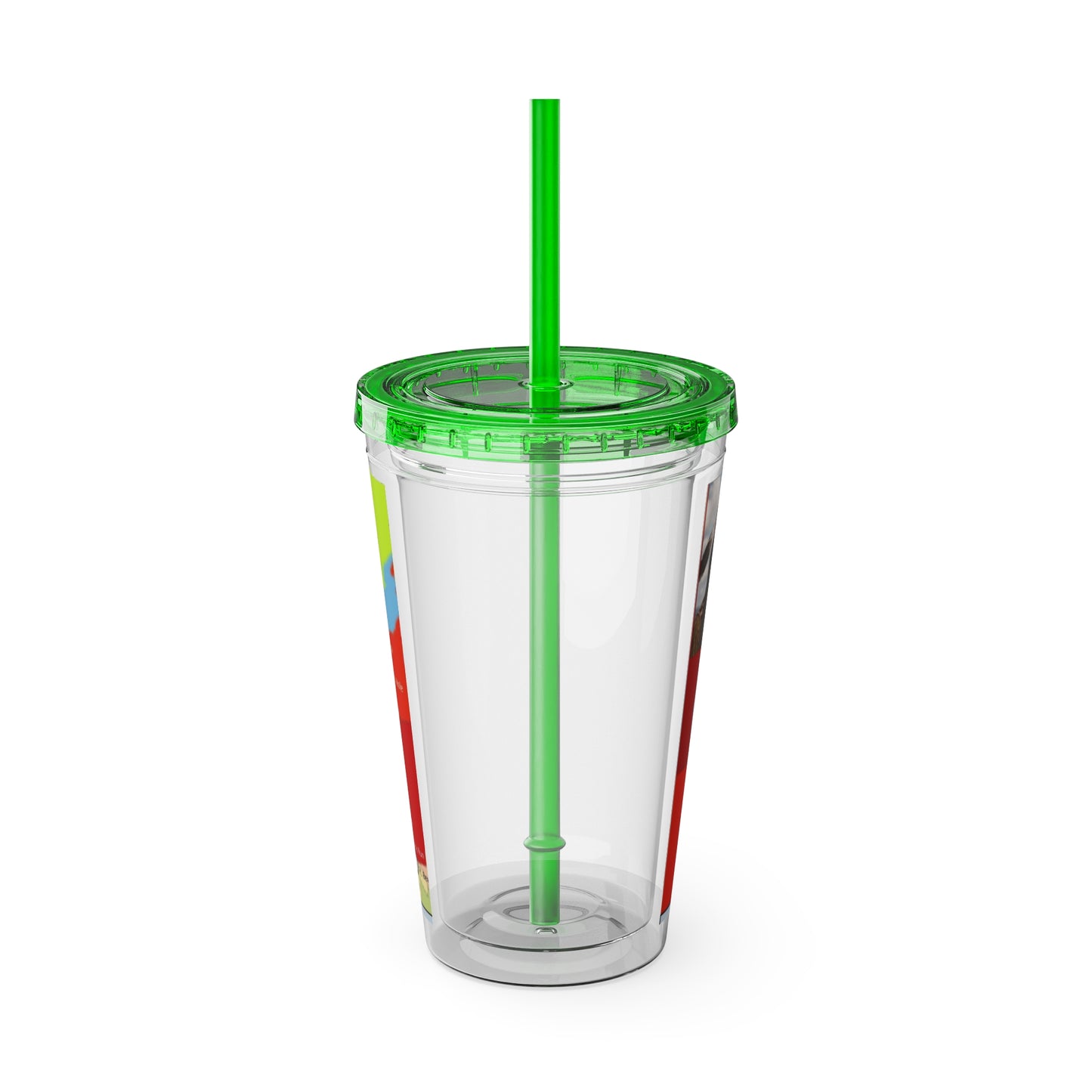 Pontiac Indigenous Nations Map Tumbler — 16oz Sunsplash Straw Cup