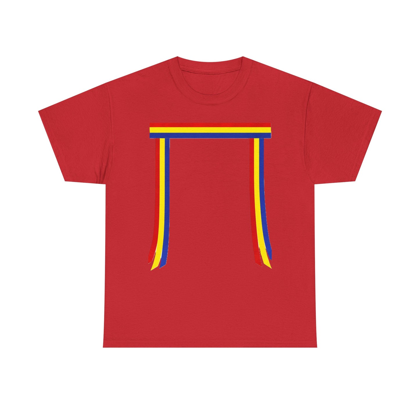Ribbon & Arrows T‑Shirt — Minimal Tribal Ribbon Front with Crossed Arrows Back
