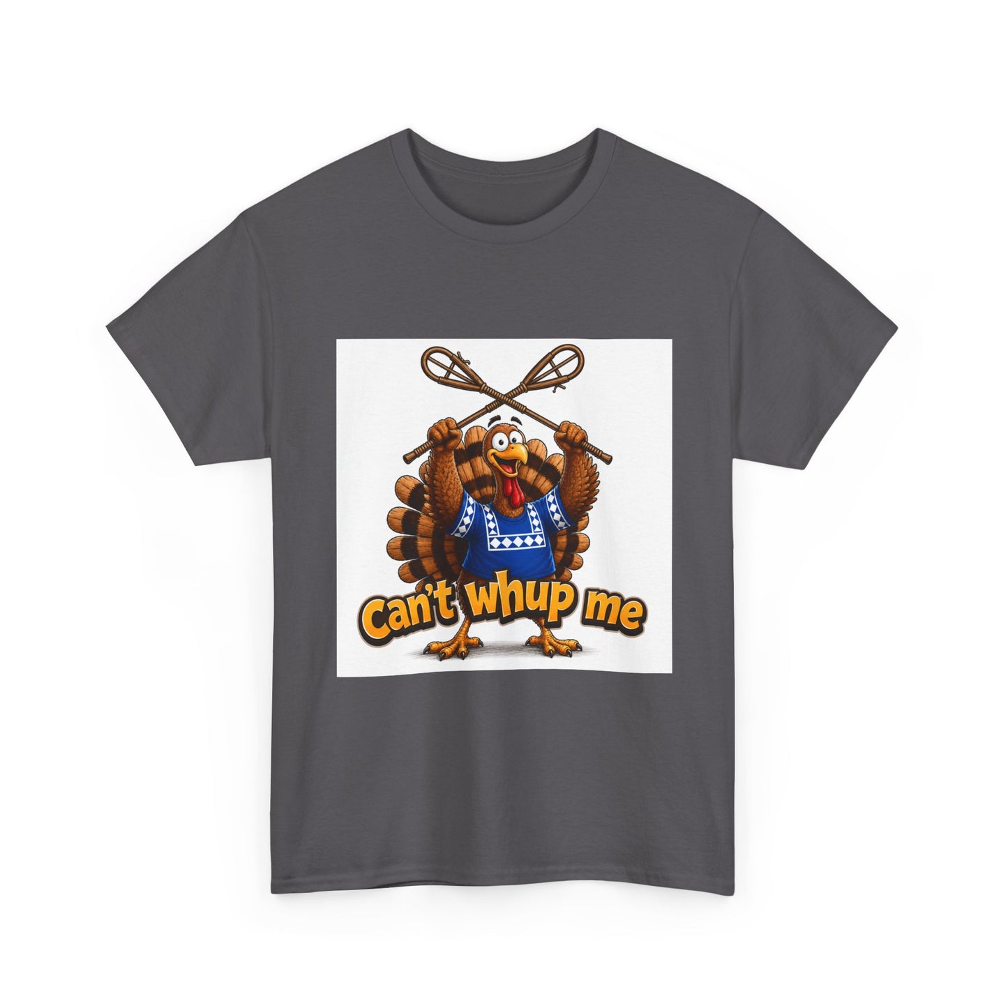 Turkey Mascot Tee — 'Can't Whup Me' Funny Thanksgiving T‑Shirt