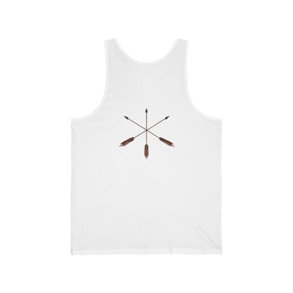Inupiat/Yupik Wildlife Art Tank Top — Vintage Woodland Animal & Arrow Graphic