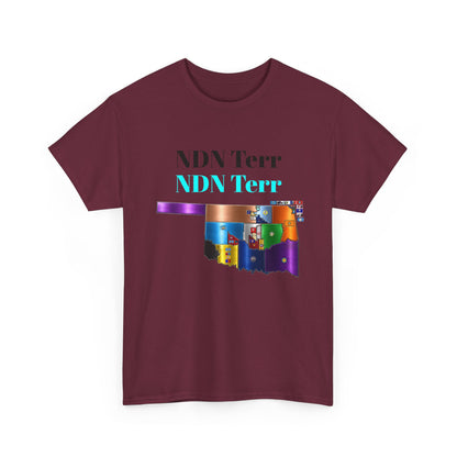 NDN Terr Oklahoma Map Tee — Native Pride Graphic T-Shirt with Arrows