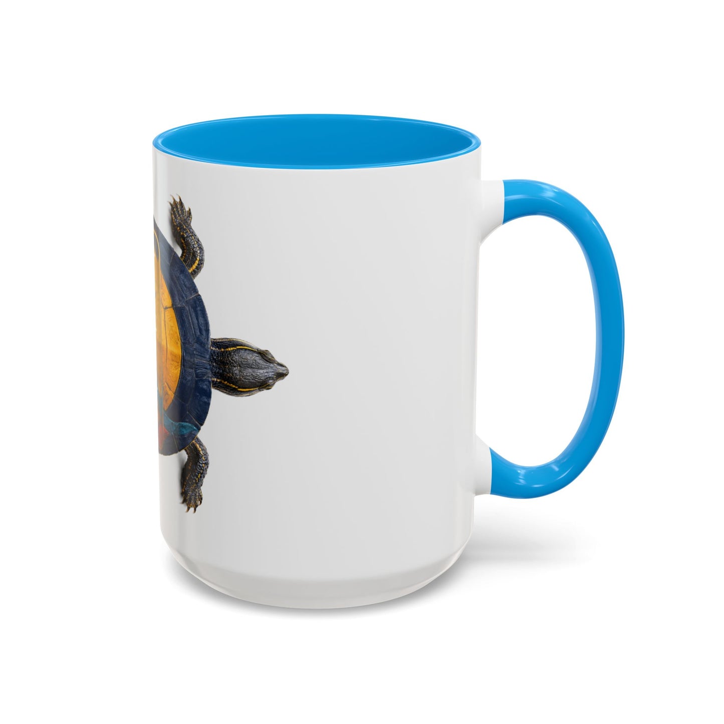 Delaware West Colorful Turtle Coffee Mug — Vibrant Hand-Painted Shell Design (11oz/15oz)