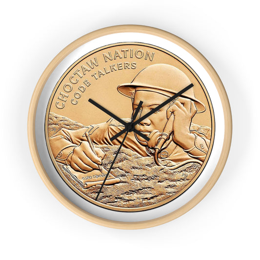 Wall Clock — Choctaw Nation 'Code Talkers' Commemorative Clock