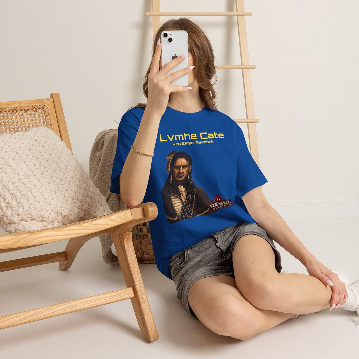 Lvmhe Cate Portrait Tee — Rebel Alliance Retro Sci‑Fi Graphic Shirt
