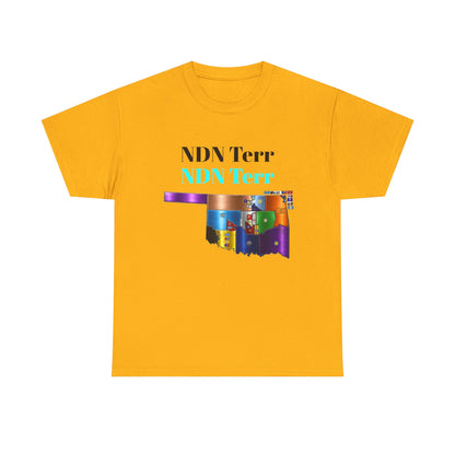 NDN Terr Oklahoma Map Tee — Native Pride Graphic T-Shirt with Arrows