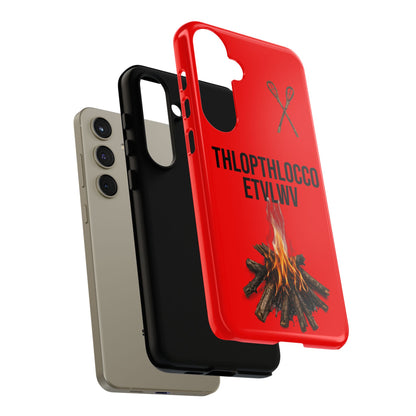Thlopthlocco Protective Phone Case —  Text "THLOPTHLOCCO ETVLWV"