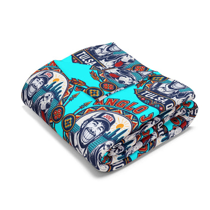Anglo Joes Arctic Fleece Blanket — Tulsa, OK Polar Seal Pattern Throw