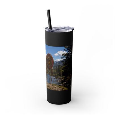 Chickasaw Skinny Tumbler with Straw, 20oz