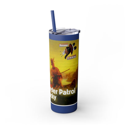 Shawnee Absentee Skinny Tumbler with Straw, 20oz