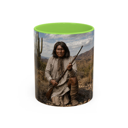 Ft. Sill Apache Desert Scene Coffee Mug — 'N'de' Southwest Landscape 11/15oz