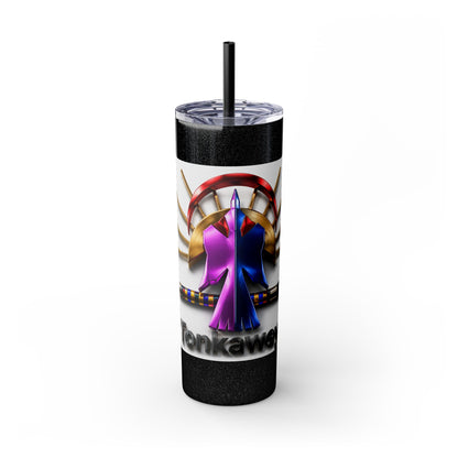 Tonkawa Skinny Tumbler with Straw, 20oz