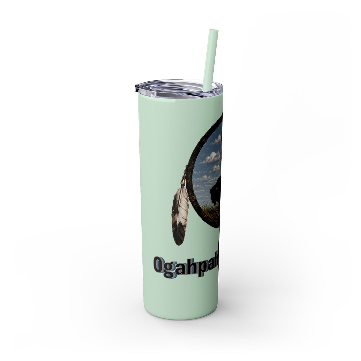 Quapaw Buffalo Skinny Tumbler 20oz — Ogahpahka Design