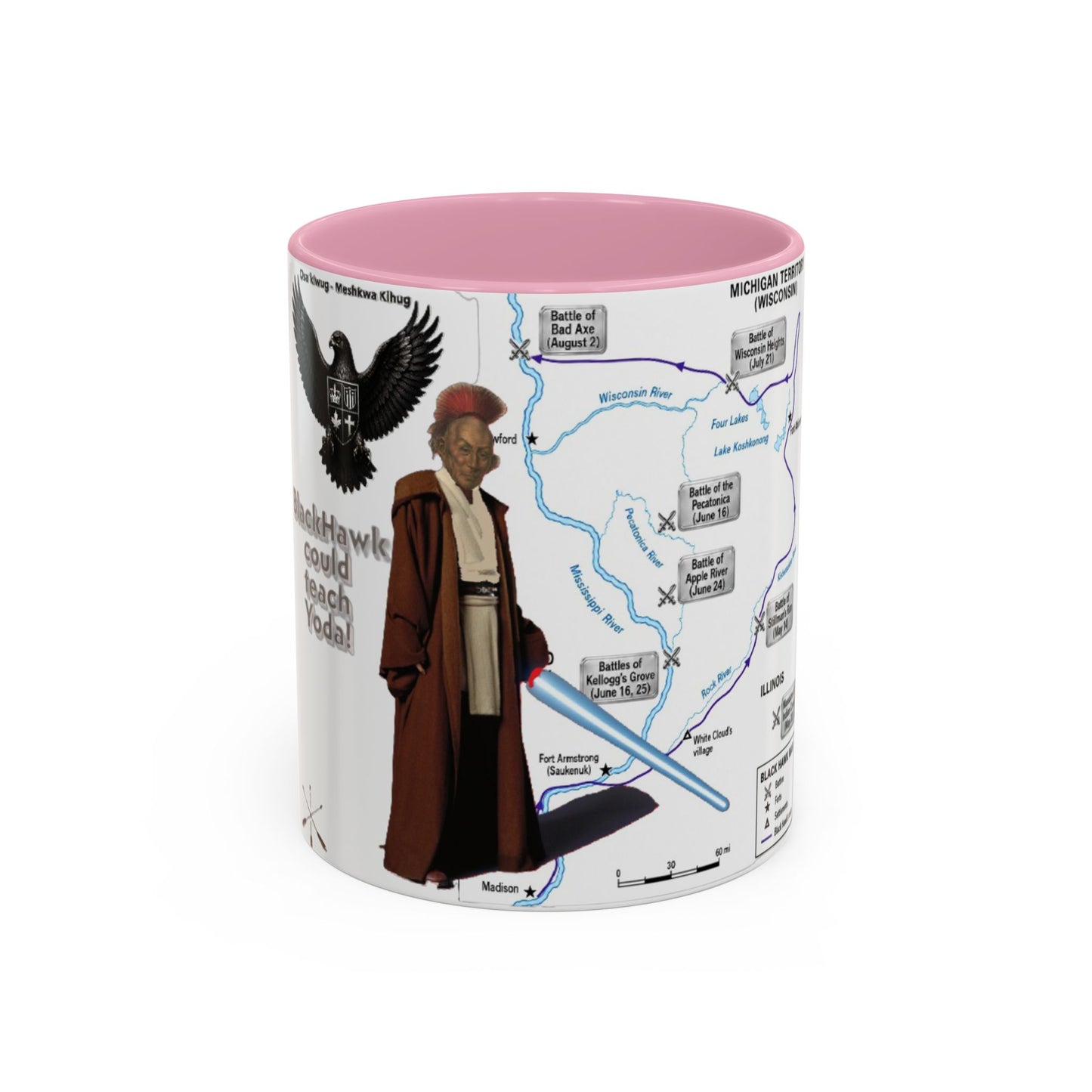 Blackhawk Map Mug — Obi-Wan Kenobi Illustrated Coffee Cup (11oz/15oz)