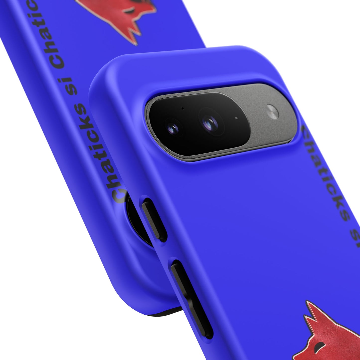 Pawnee Phone Case — Blue 'Chaticks si Chaticks' Wolf Logo Tough Case