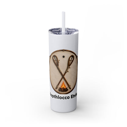 Thlopthlocco Skinny Tumbler with Straw, 20oz