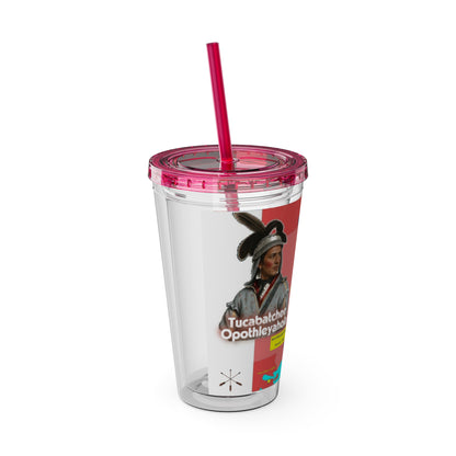 Opothleyahola Sunsplash Tumbler with Straw, 16oz
