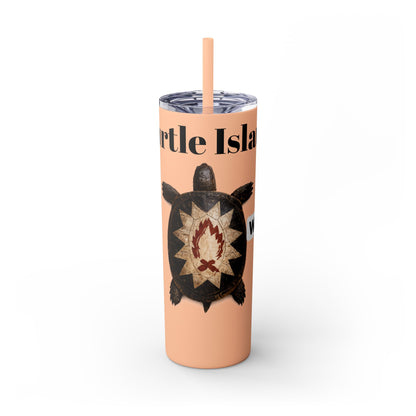 Wyandotte Skinny Tumbler with Straw, 20oz