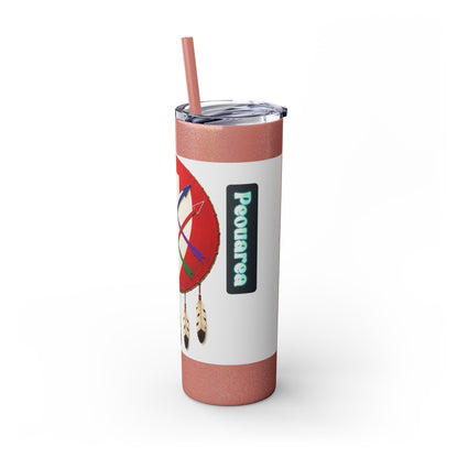 Peoria 20oz Skinny Tumbler with Dreamcatcher Shield Design