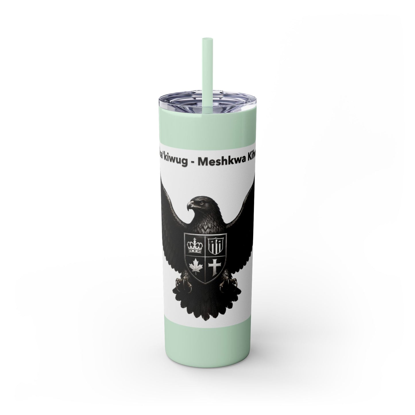 Sac Fox Skinny Tumbler with Straw, 20oz