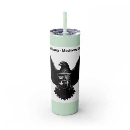 Sac Fox Skinny Tumbler with Straw, 20oz