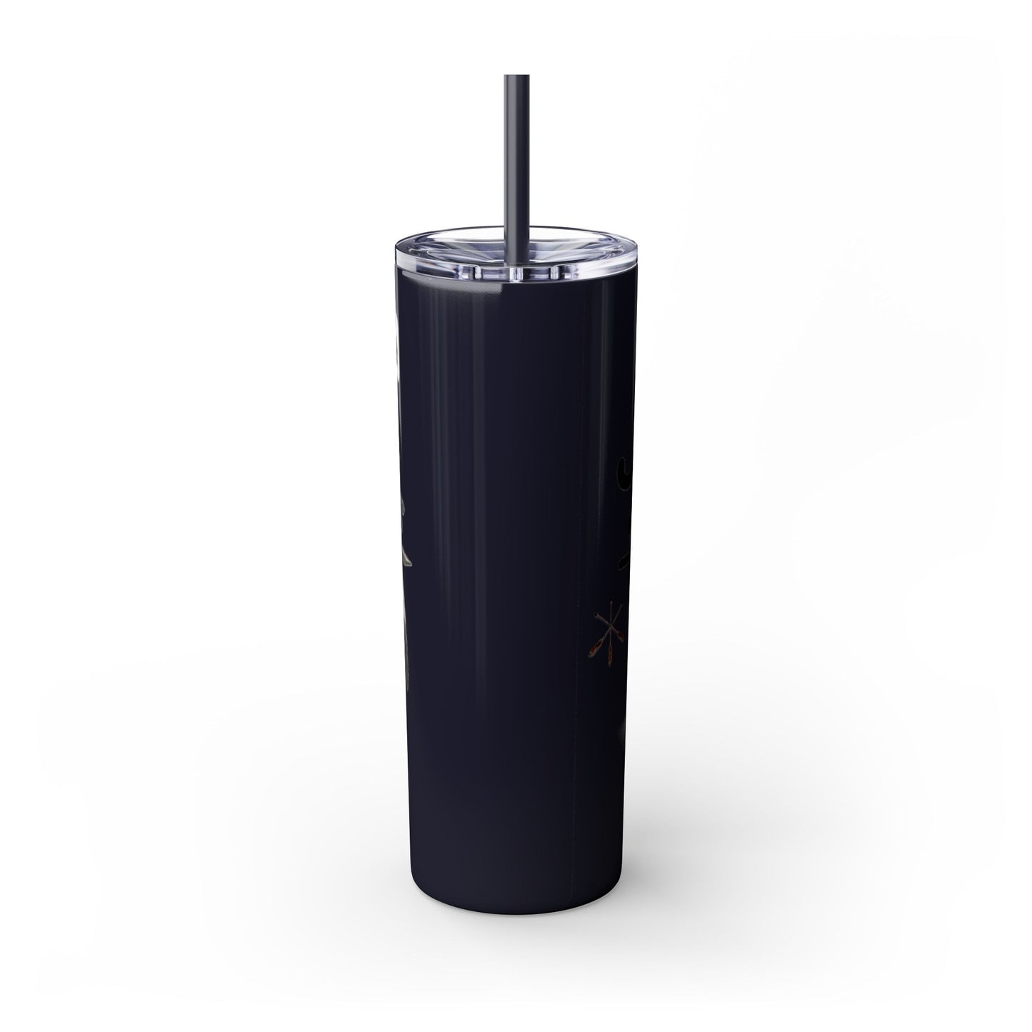 Shawnee East Skinny 20oz Tumbler with Straw — East Shawano River Swan & Otter Design