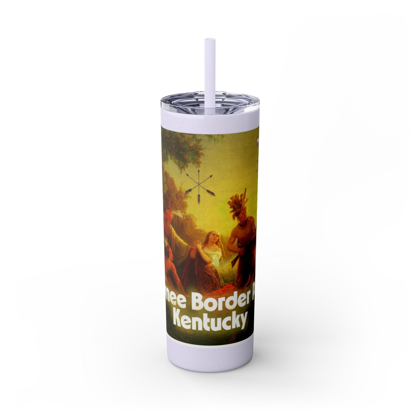 Shawnee Absentee Skinny Tumbler with Straw, 20oz