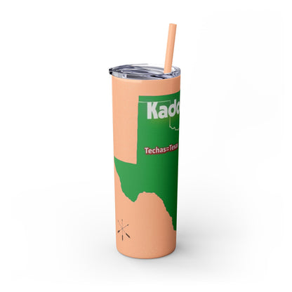 Caddo Kadohadoha Texas Map 20oz Skinny Tumbler with Straw