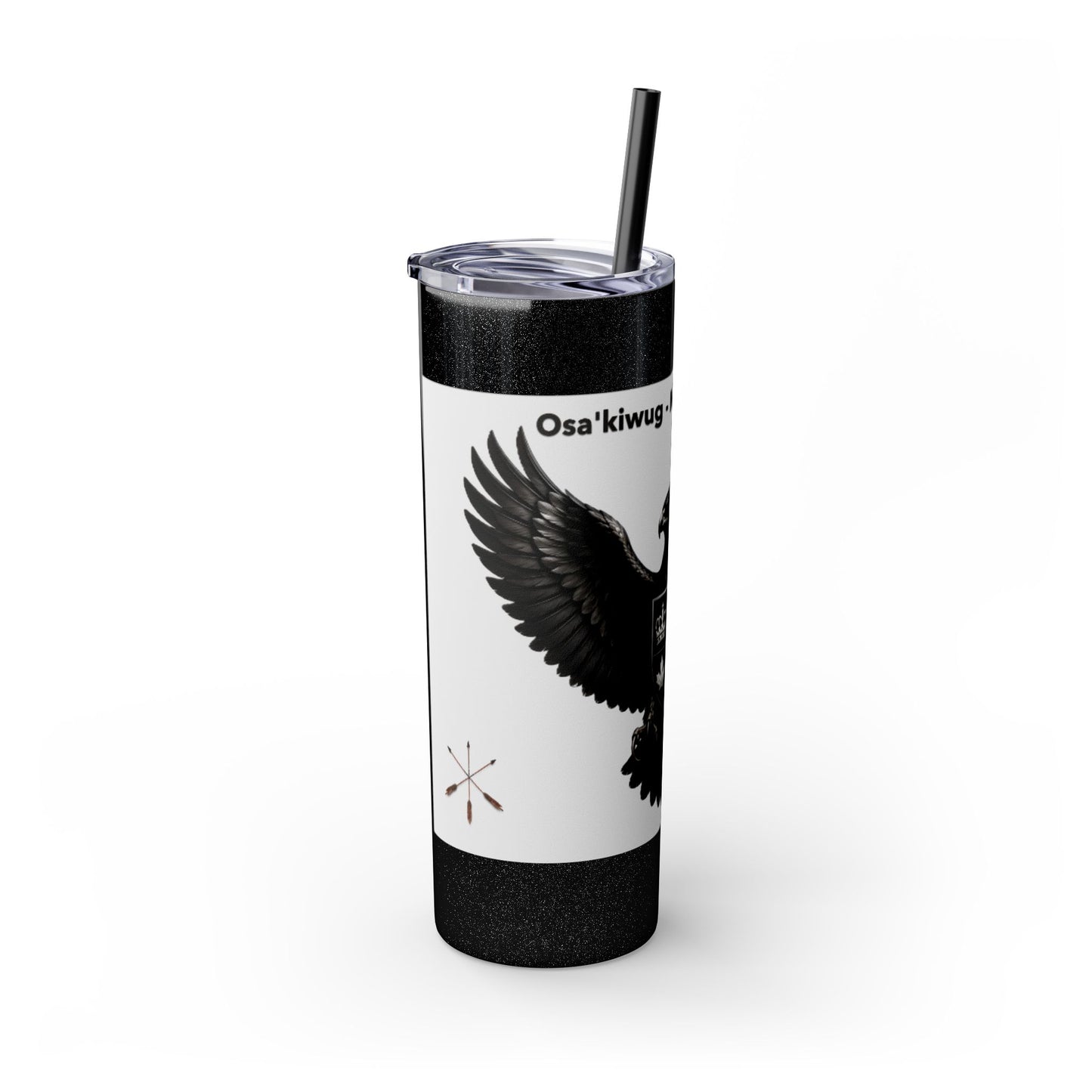 Sac Fox Skinny Tumbler with Straw, 20oz