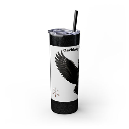 Sac Fox Skinny Tumbler with Straw, 20oz