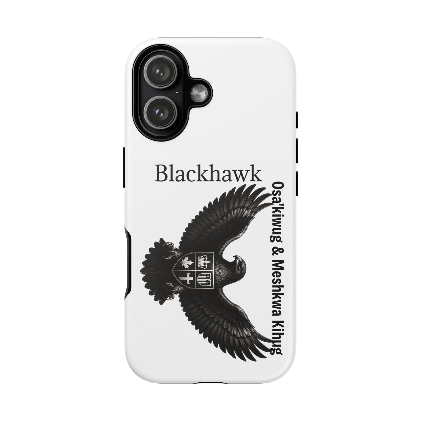 Sac&Fox Phone Case — 'Blackhawk' Raven Crest Protective Tough Case