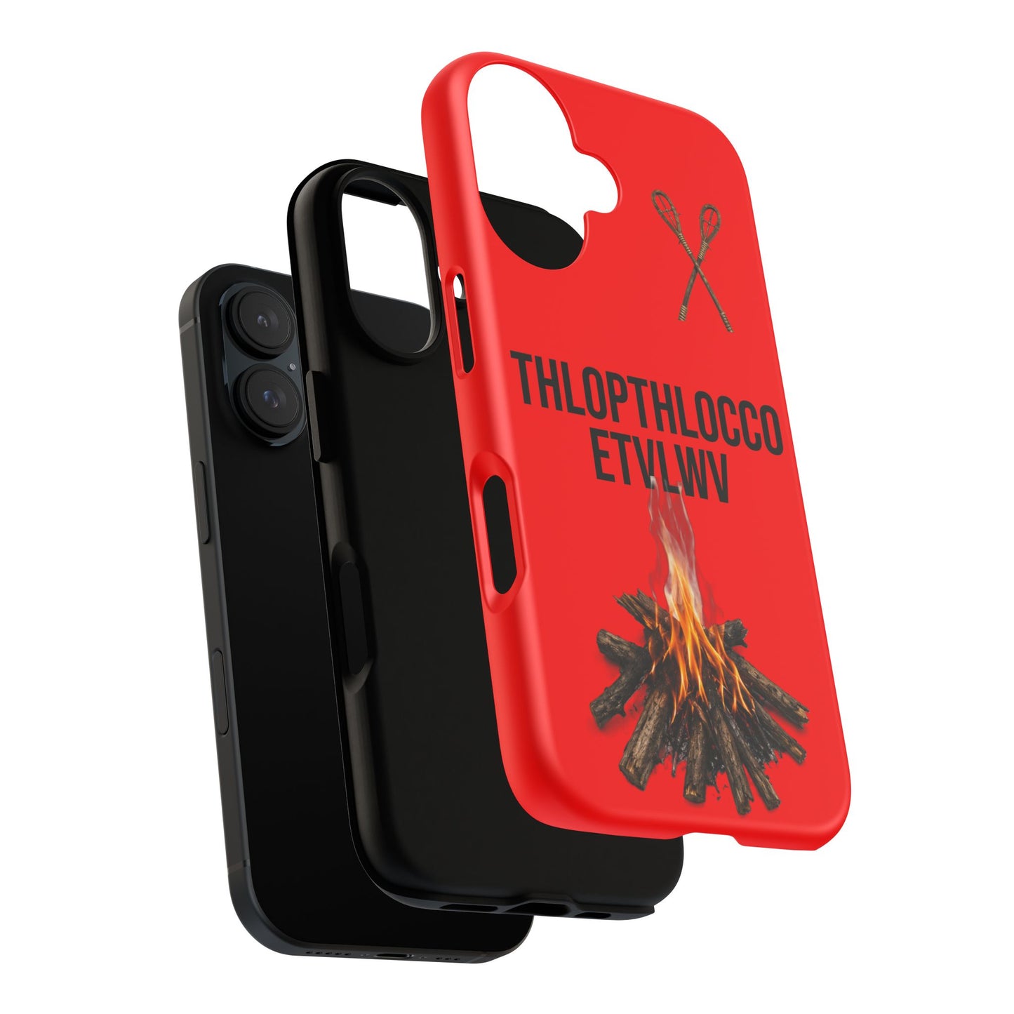 Thlopthlocco Protective Phone Case —  Text "THLOPTHLOCCO ETVLWV"