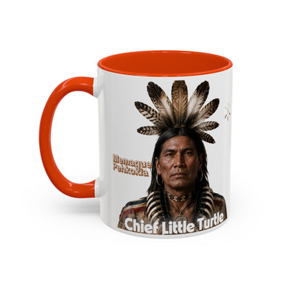 Miami Ceramic Mug — 'Chief Little Turtle' Native Warrior Portrait (11oz & 15oz)