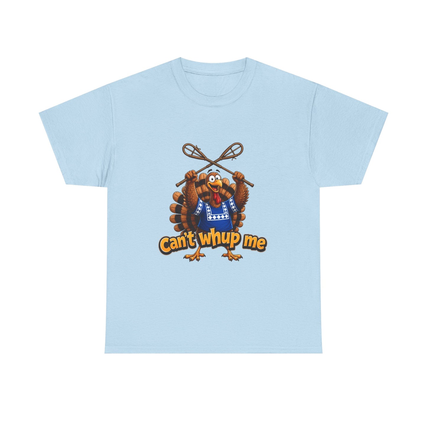 Turkey Mascot Tee — 'Can't Whup Me' Funny Thanksgiving T‑Shirt