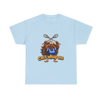 Turkey Mascot Tee — 'Can't Whup Me' Funny Thanksgiving T‑Shirt