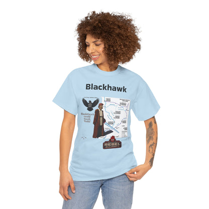Blackhawk Rebel Trail Vintage Map Graphic T-Shirt