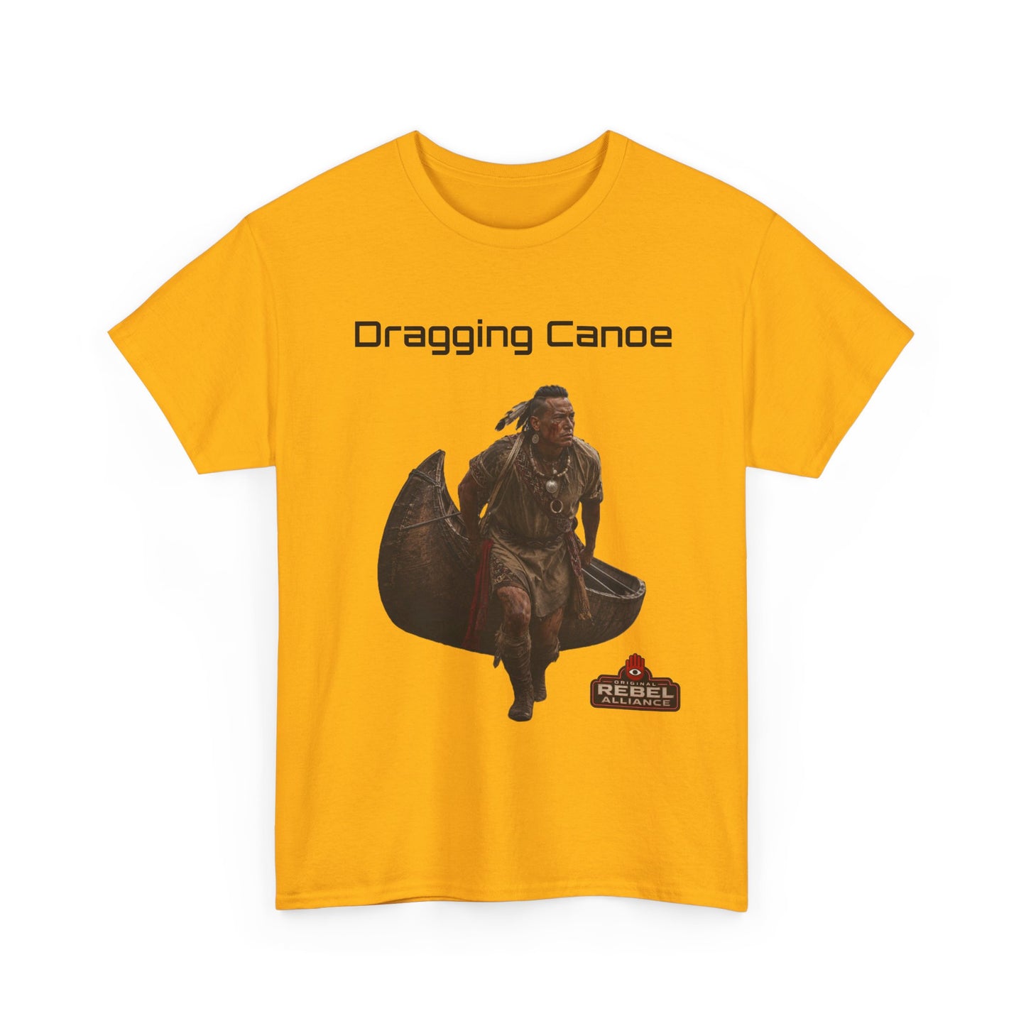 Dragging Canoe Canoe Warrior T-Shirt — Native American Historical Tribute Tee
