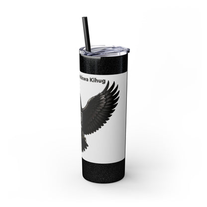 Sac Fox Skinny Tumbler with Straw, 20oz