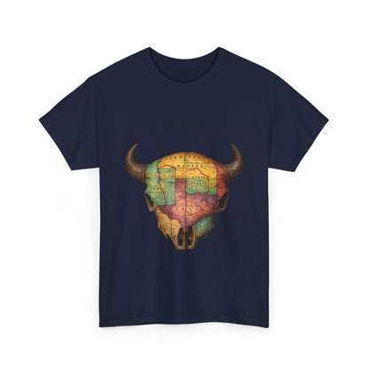 Comancheria Buffalo Skull T-Shirt — Western Map Graphic Tee