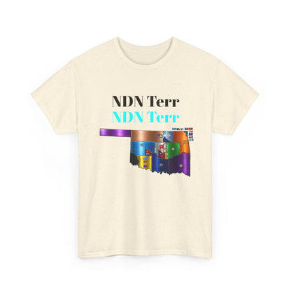NDN Terr Oklahoma Map Tee — Native Pride Graphic T-Shirt with Arrows