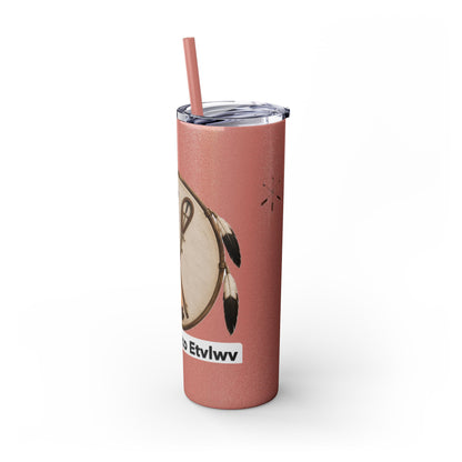 Thlopthlocco Skinny Tumbler with Straw, 20oz