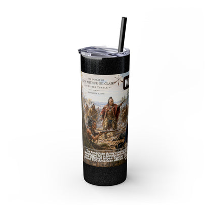 Miami Tribe Historical Skinny Tumbler 20oz — Native American Heritage Travel Cup