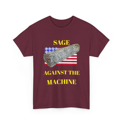 Sage Against the Machine T-Shirt — American Flag Smudge Stick Tee