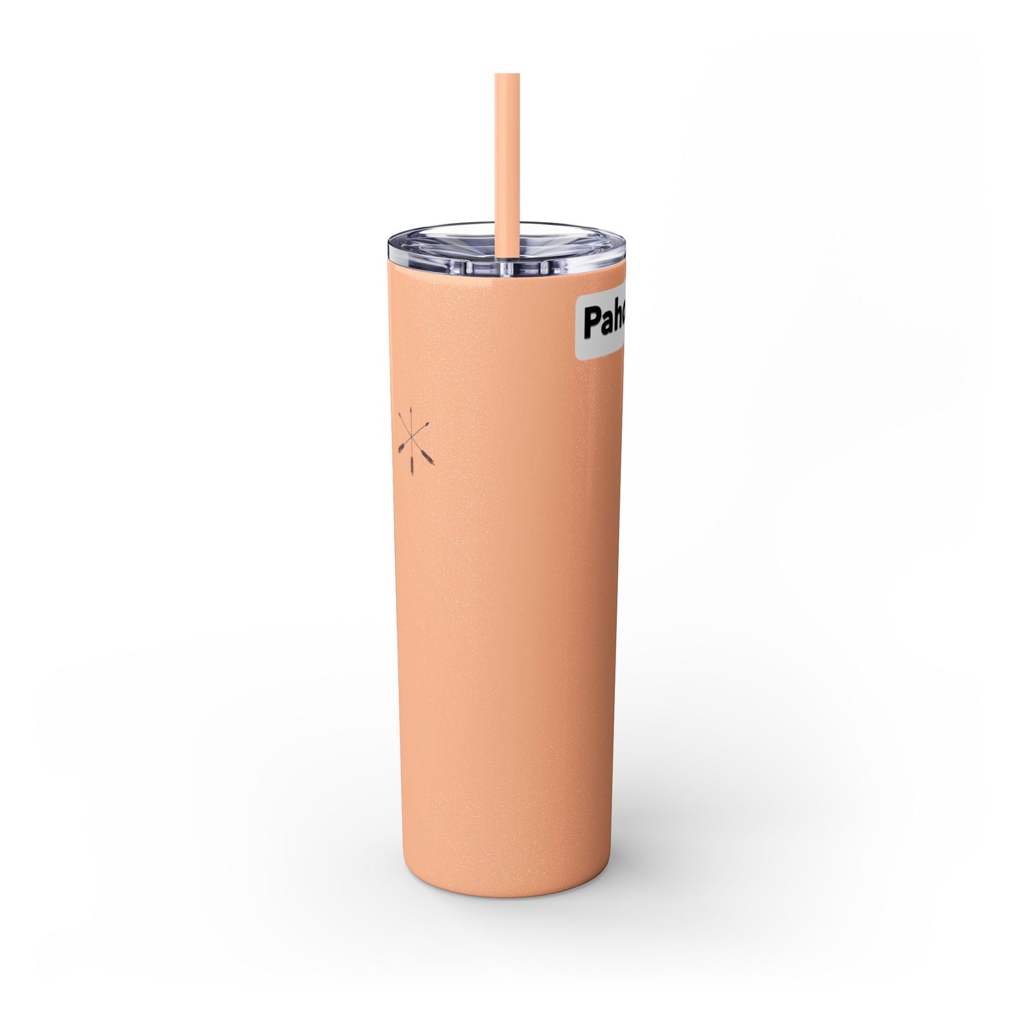 Iowa 20oz Skinny Tumbler with Native Dreamcatcher Design - 'Pahodje' Travel Straw Cup