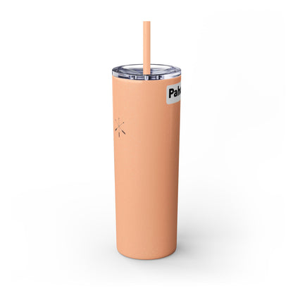 Iowa 20oz Skinny Tumbler with Native Dreamcatcher Design - 'Pahodje' Travel Straw Cup