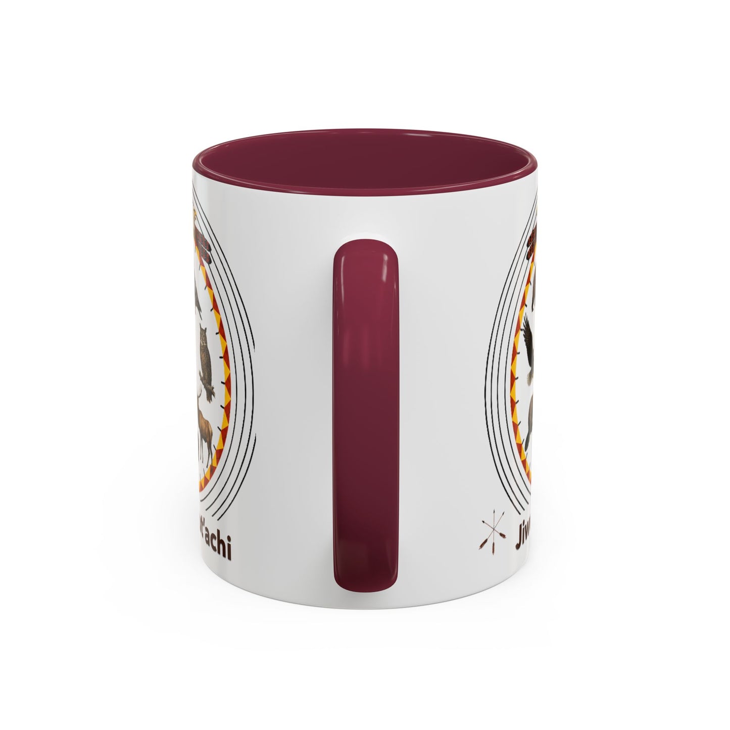 Otoe Missouria Native Animal Circle Mug – 'Jiwere-Nut'achi' Illustrated Coffee Cup (11oz/15oz)