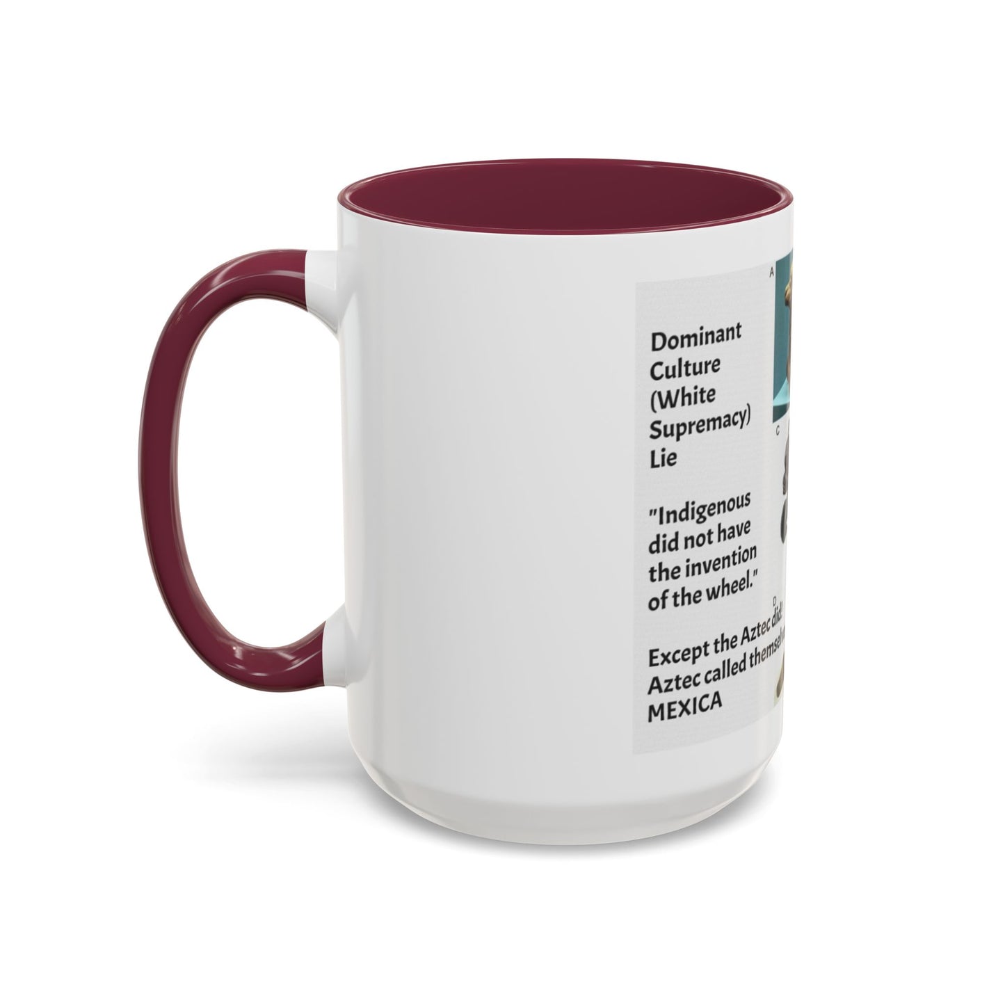 Aztec Artifact Photos Collage Coffee Mug (11oz/15oz)